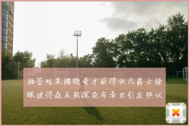 抽签结果揭晓奇才获得状元爵士榜眼彼得森灰熊探花布泽尔引发热议